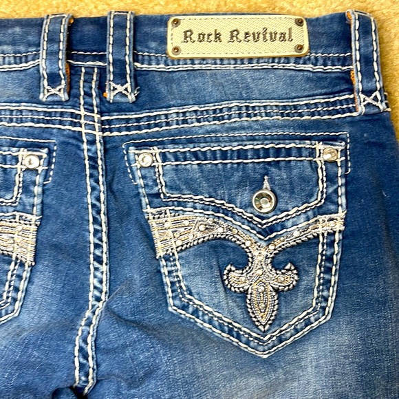 Rock Revival Bootcut Medium Wash Distressed Jeans